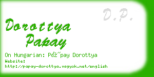 dorottya papay business card